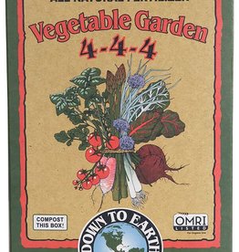 Down To Earth DTE Vegetable Garden 4-4-4,  5 lb