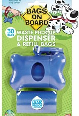 Bags on Board Bags on Board Bone Waste Pick-up Bag Dispenser with Dookie Dock Blue 30 bags