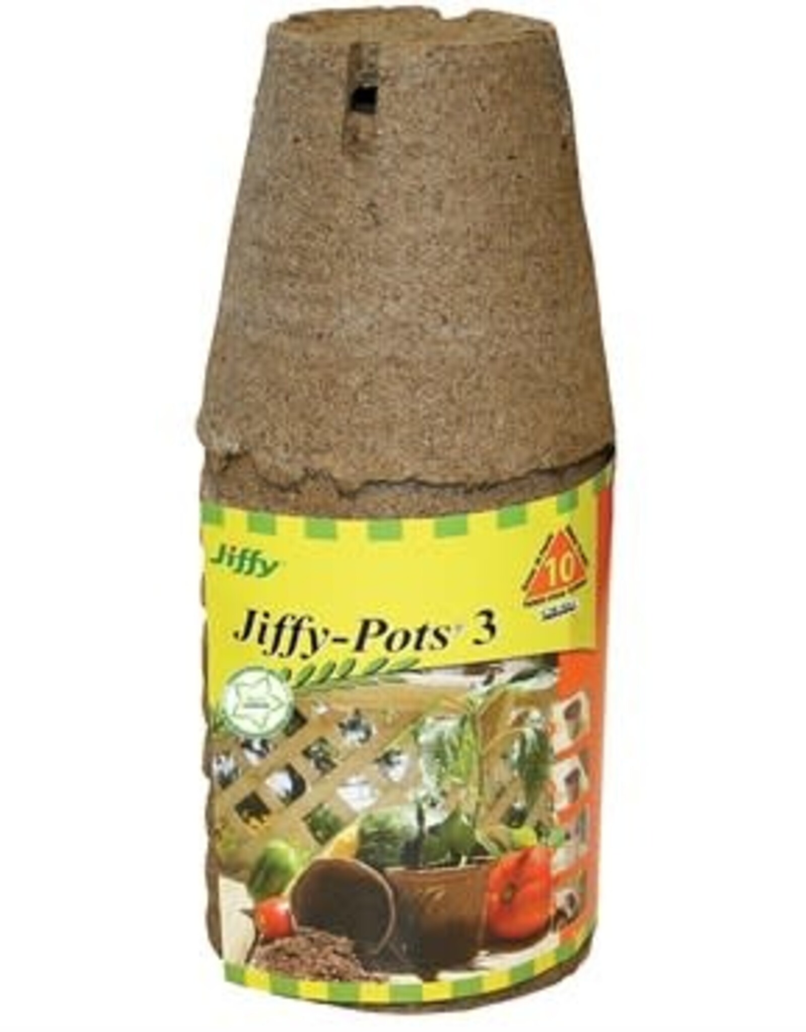 Jiffy Jiffy Pots 3 Round Grows 10 Plants 37ea/3in