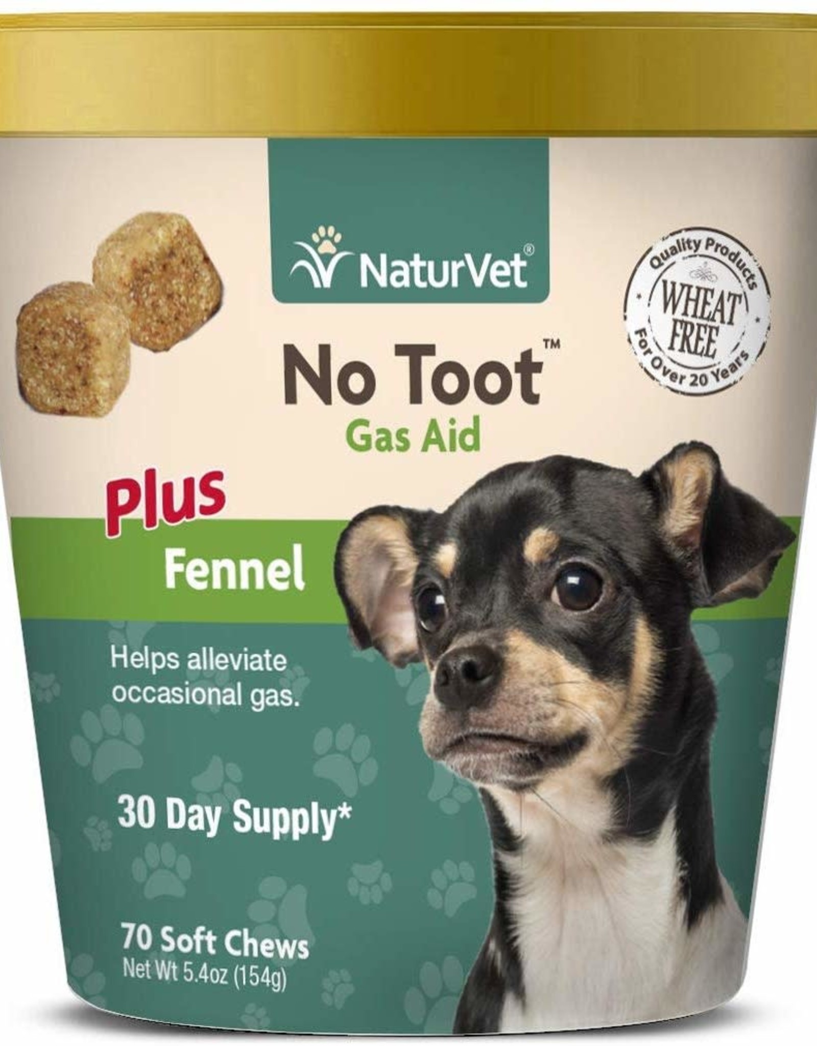 NATURVET NaturVet No Toot Gas Aid soft chew 70ct