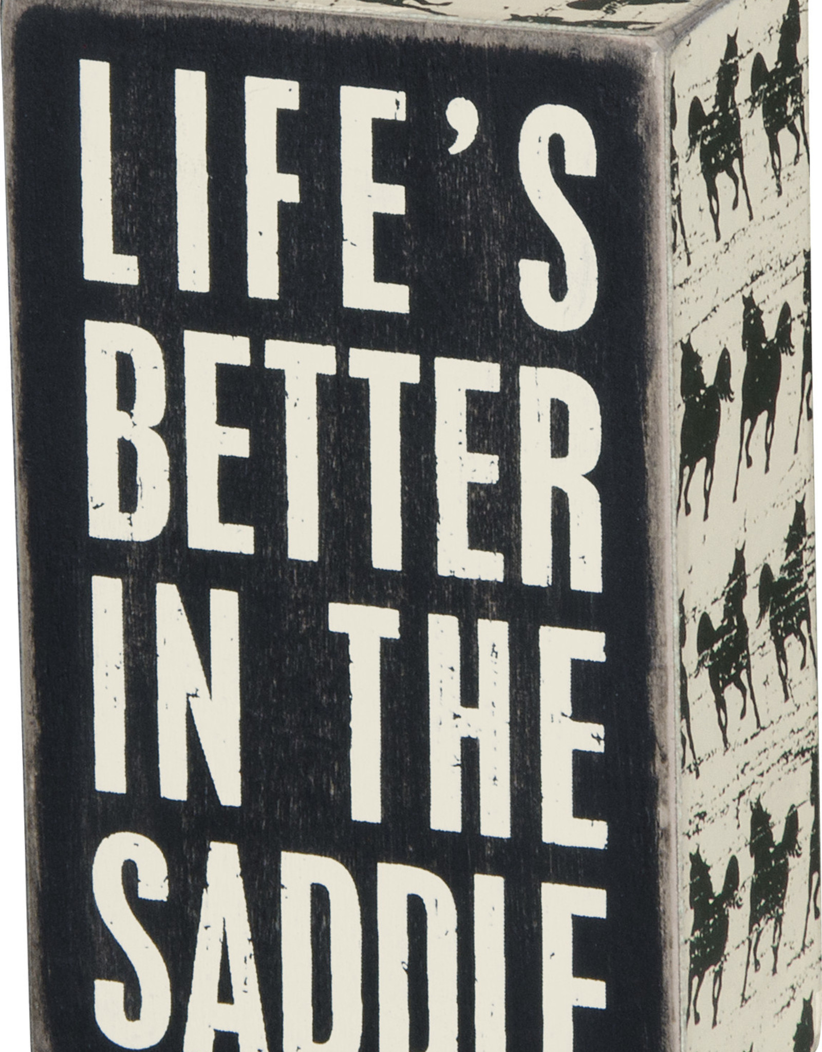 Box Sign - In The Saddle