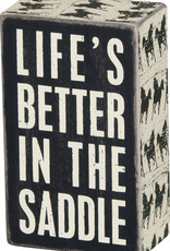 Box Sign - In The Saddle