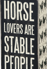 Box Sign - Horse Lovers