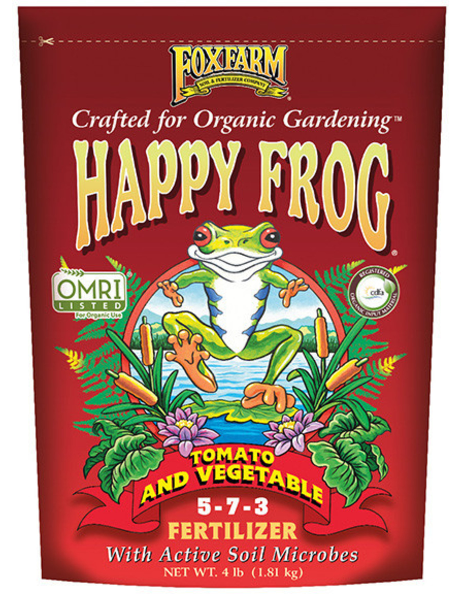 FoxFarm FoxFarm 4# Happy Frog Tomato & Veg Dry Fertilizer