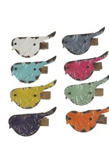 Embossed Metal Bird Clip, 8 Colors