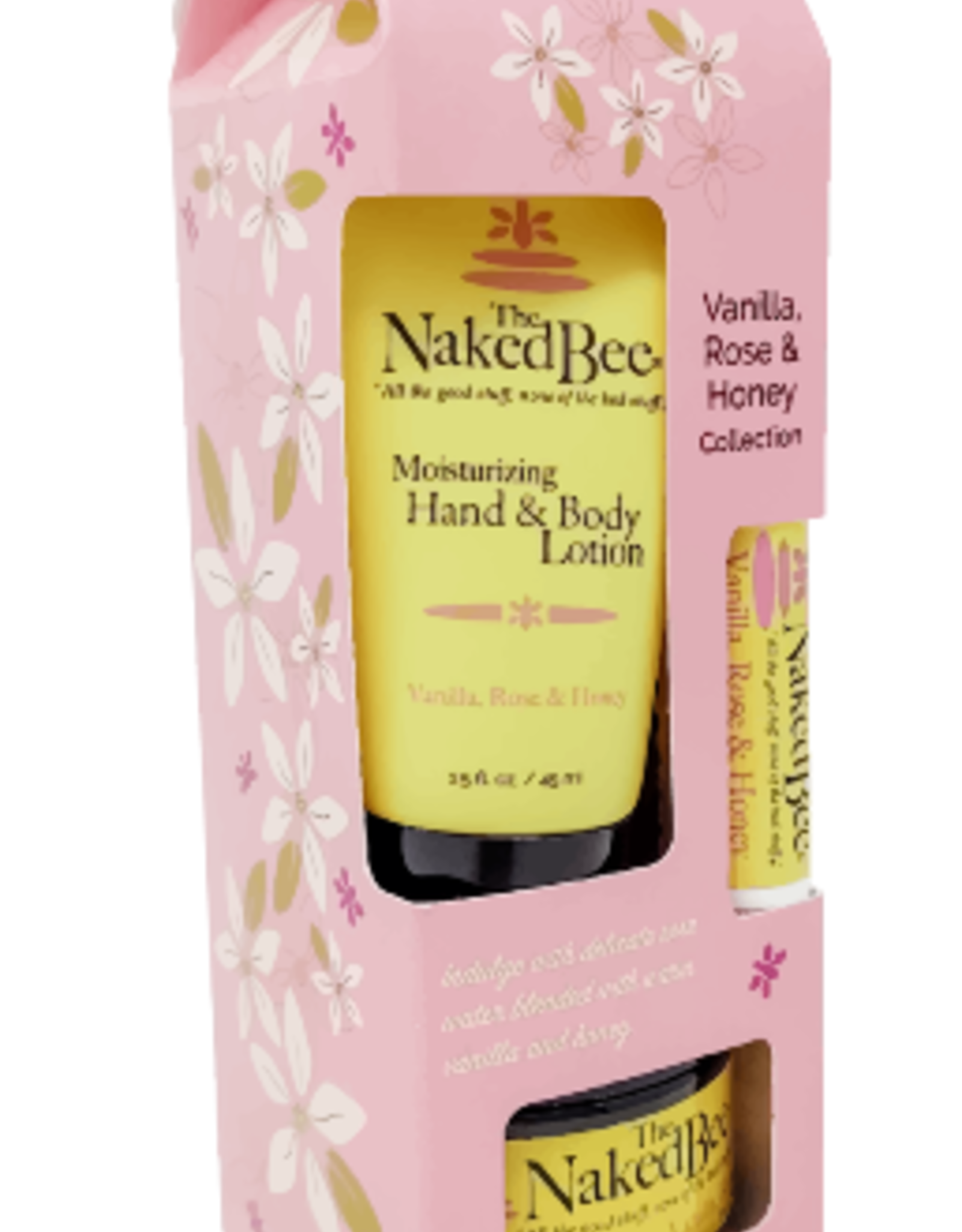 Naked Bee Vanilla, Rose & Honey Gift Collection - New!