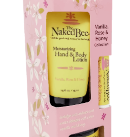 Naked Bee Vanilla, Rose & Honey Gift Collection - New!