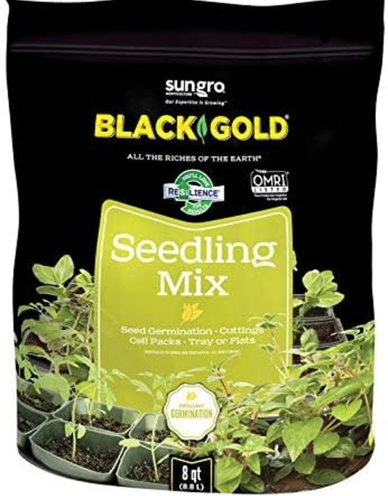 Black Gold Seedling Mix  8 qt 8/cs