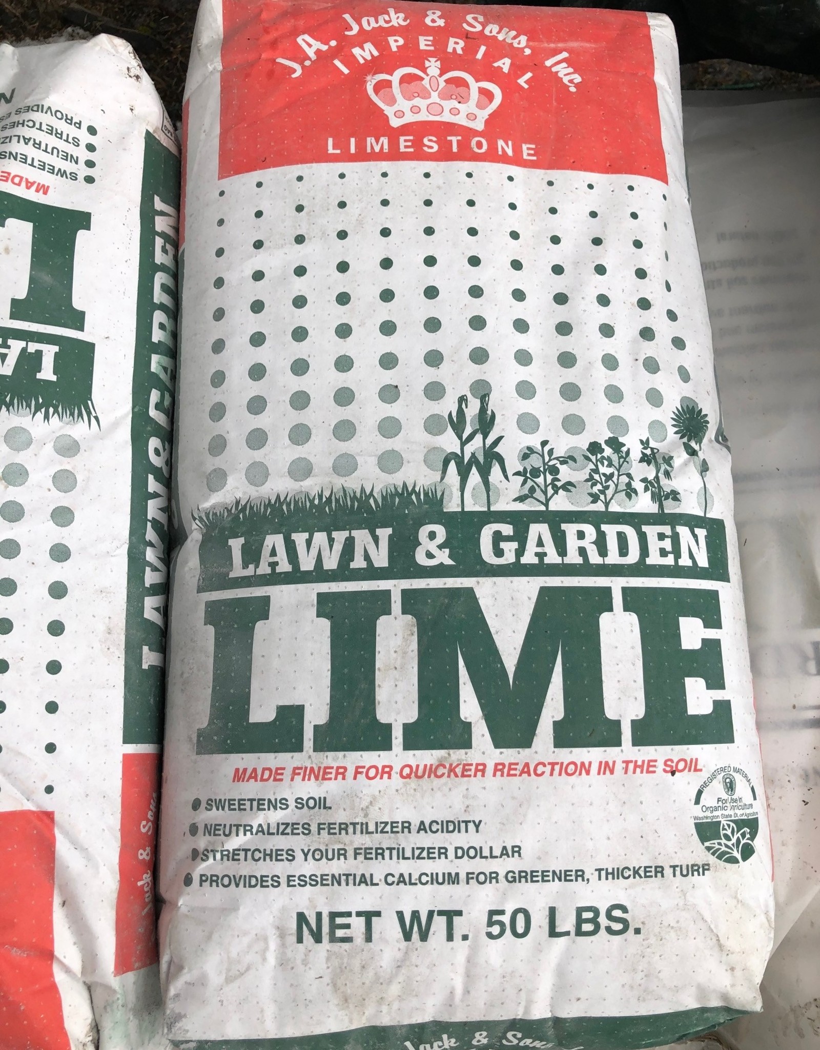 Lime - Lawn and garden 50lbs covers 1000sq.ft. agriculture lime