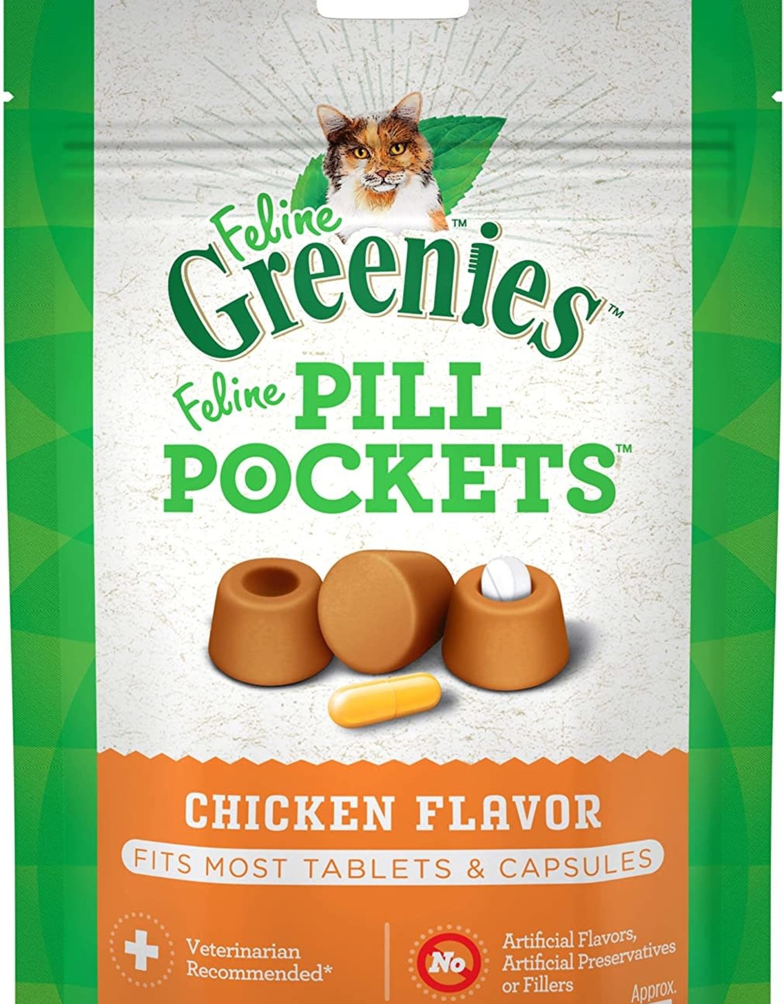 MARS PETCARE-GREENIES Greenies CAT CHICKEN PILL POCKETS 1.6 OZ