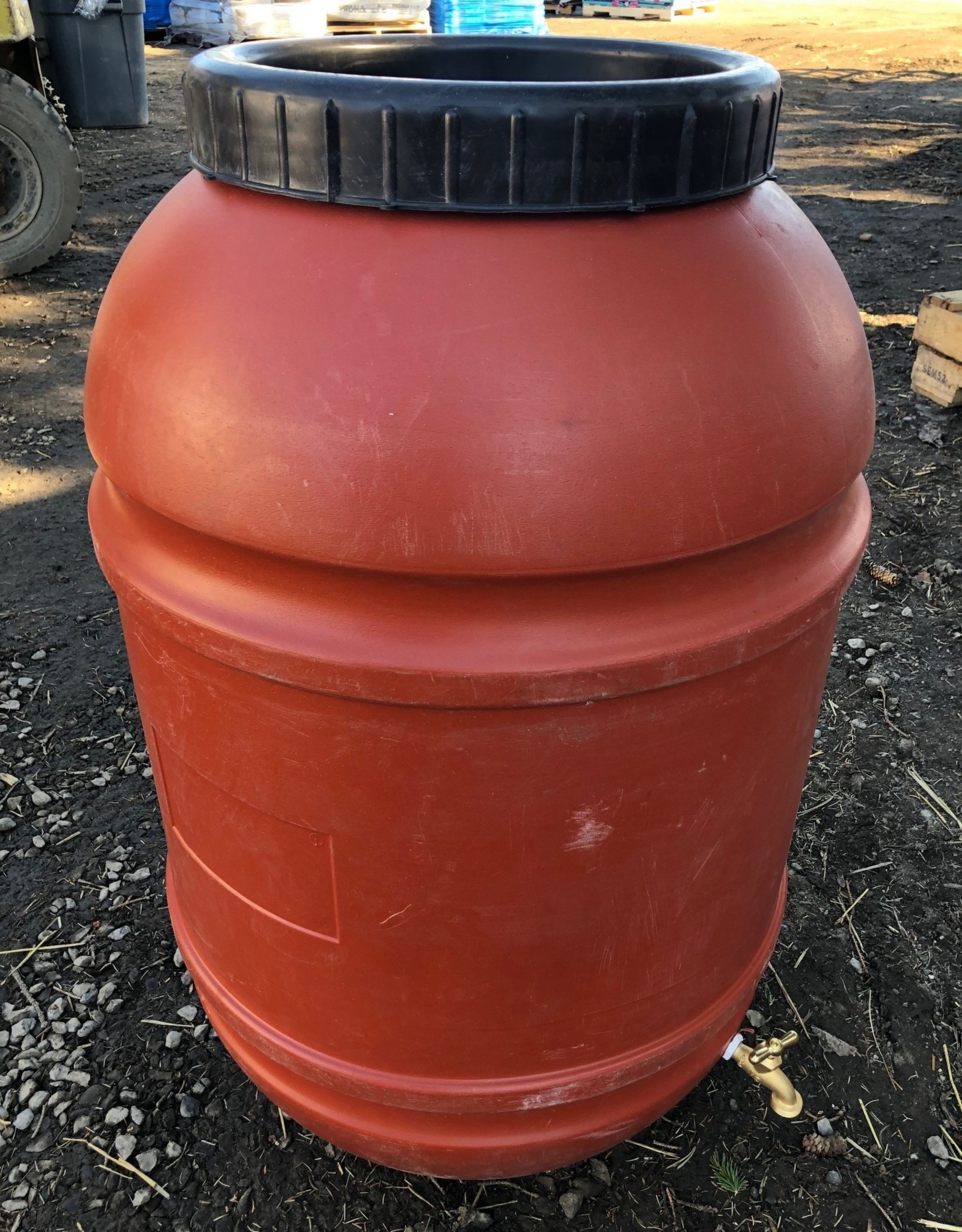 50 Gal Drum with Spigot Used - Rain barrel