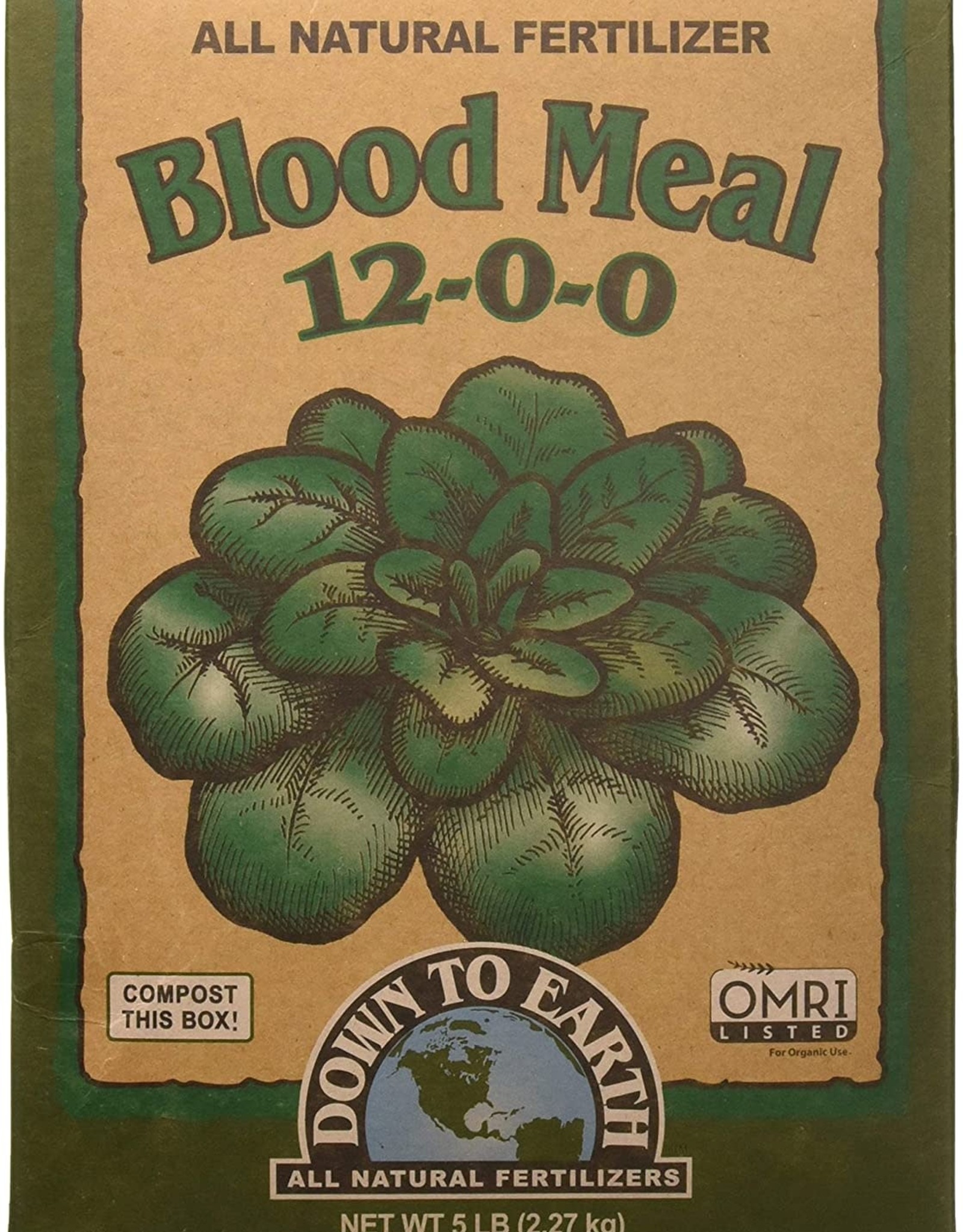 Down To Earth DTE Blood Meal - 5 lb 12-0-0