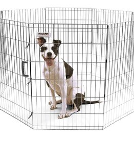 PRECISION PET PRODUCTS Precision Exercise Pen Silver SXP 36in