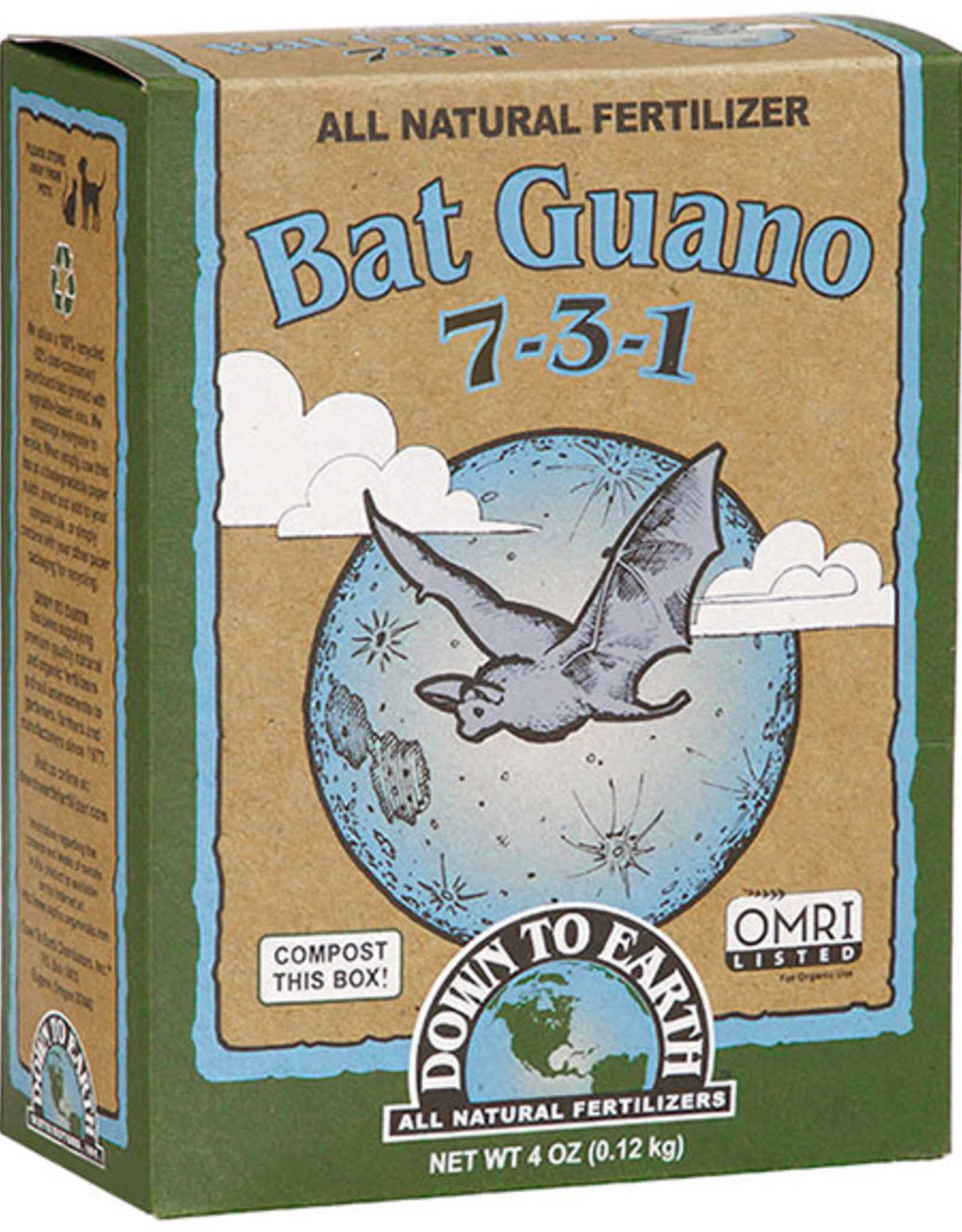 Down To Earth DTE Bat Guano7-3-1 Mini .25 lb