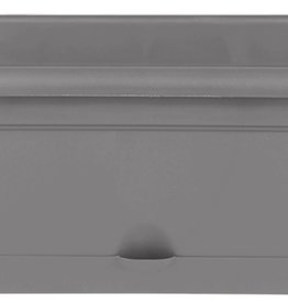 Bloem Lucca Window Box Planter Charcoal 18in