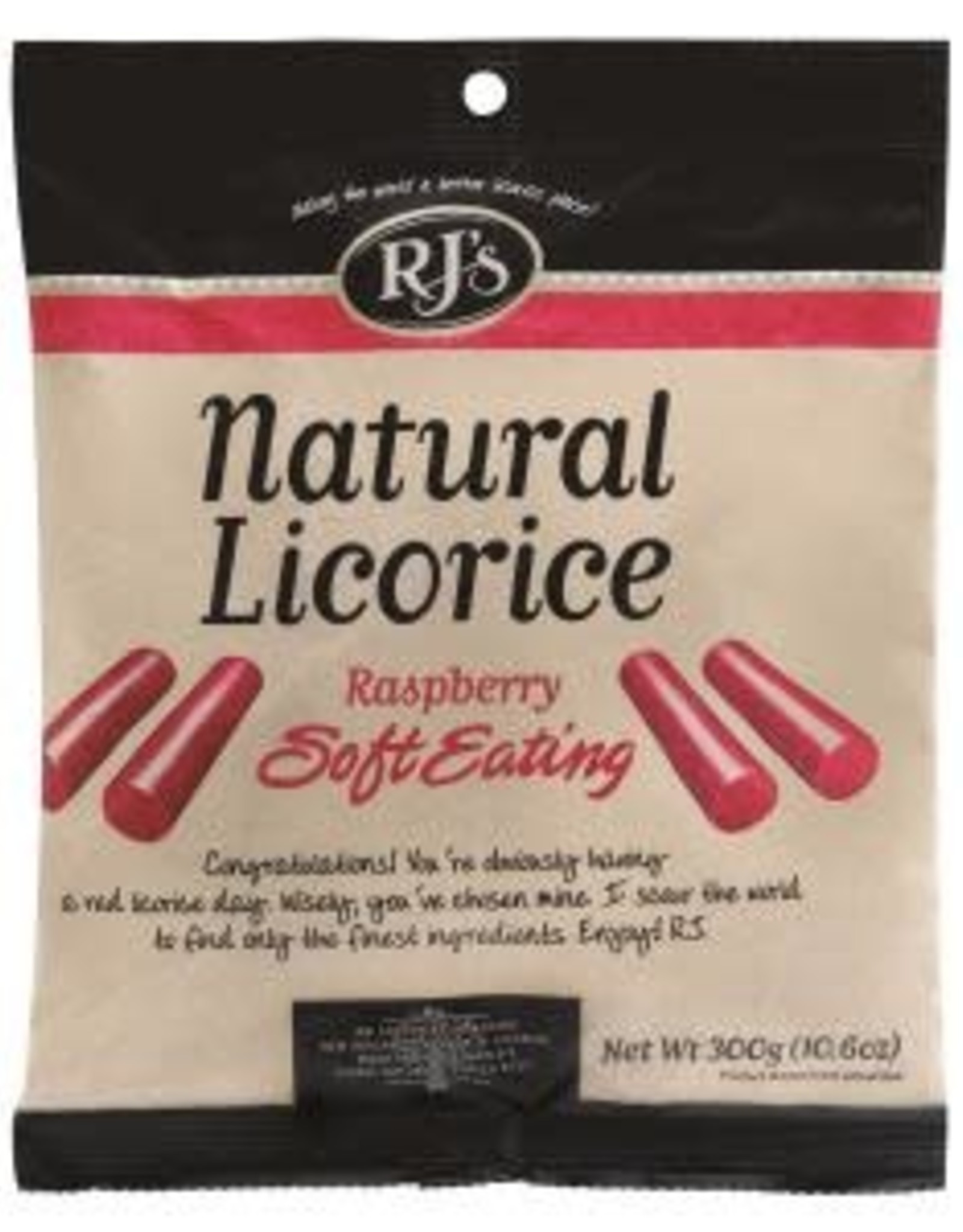 RJ's Soft Eating Raspberry Licorice 7oz