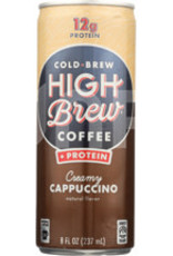 High Brew Cold Brew Coffee; Creamy Cappuccino + Protein 8 oz