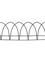 Hastings Border Fence in Custom Container, 29" x 13.5" Durable Powder Coat Finish