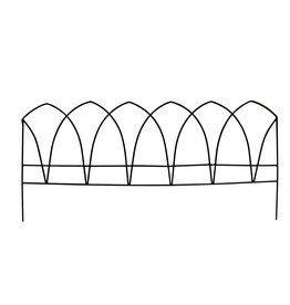 Hastings Border Fence in Custom Container, 29" x 13.5" Durable Powder Coat Finish