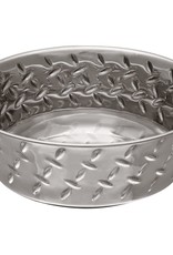 LOVING PET Diamond Plated Dog Bowl with Non-Skid Bottom, 2-Quart