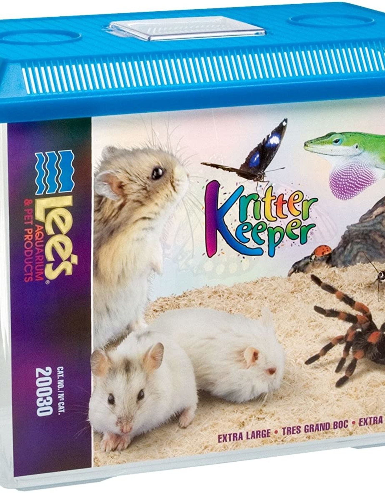 LEE'S AQUARIUM & PET PRODUCTS Lee's Kritter Keeper, X-Large Rectangle w/Lid(Assorted Colors)