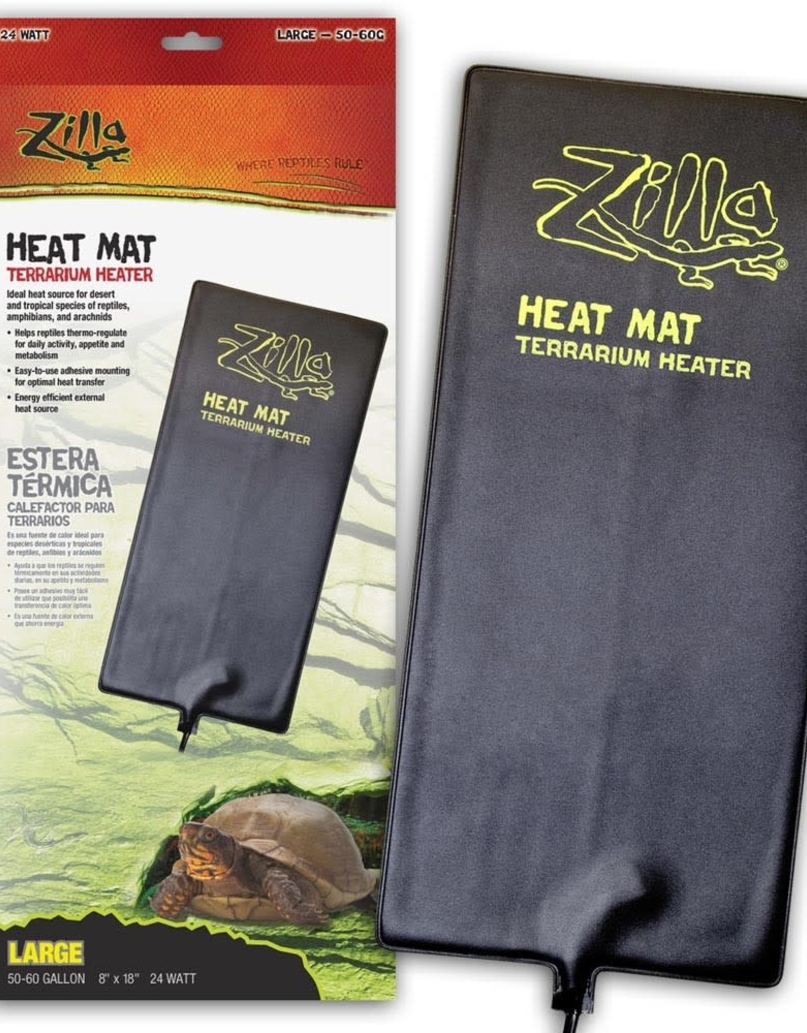 ZILLA Zilla HEAT MAT Large 50-60G 24W  8X18