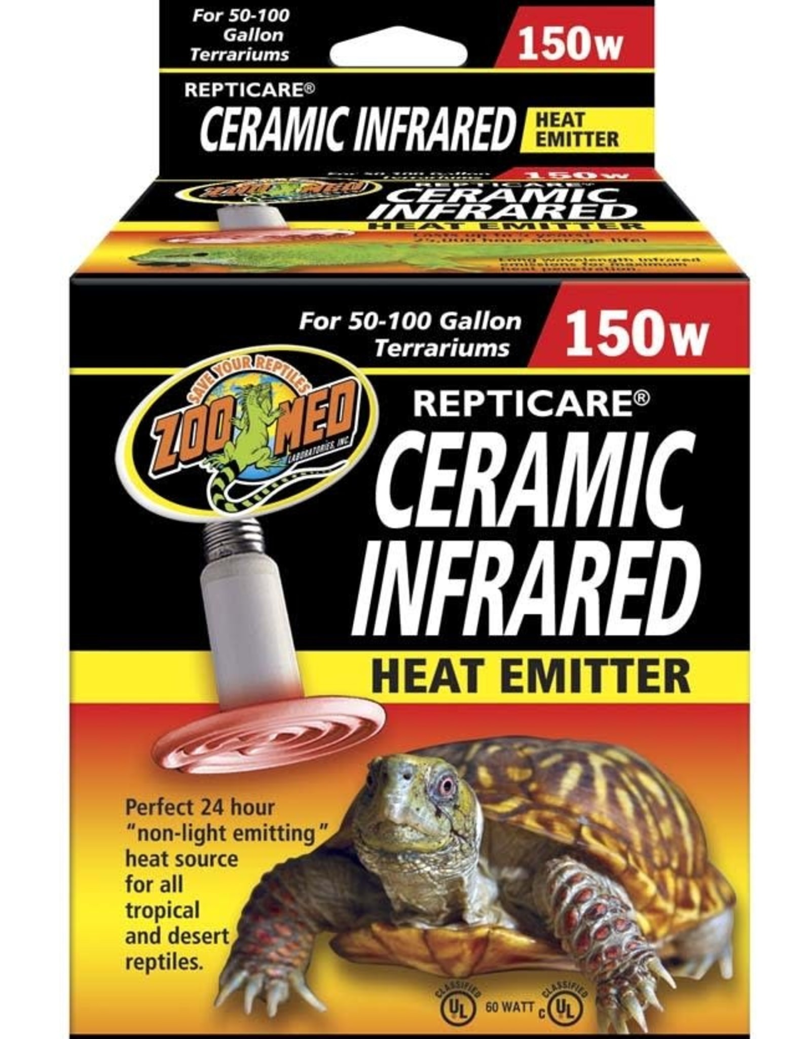 ZOO MED LABORATORIES ZML HEATER CERAMIC 50-100G 150WReptiCare Ceramic Heat Emitters