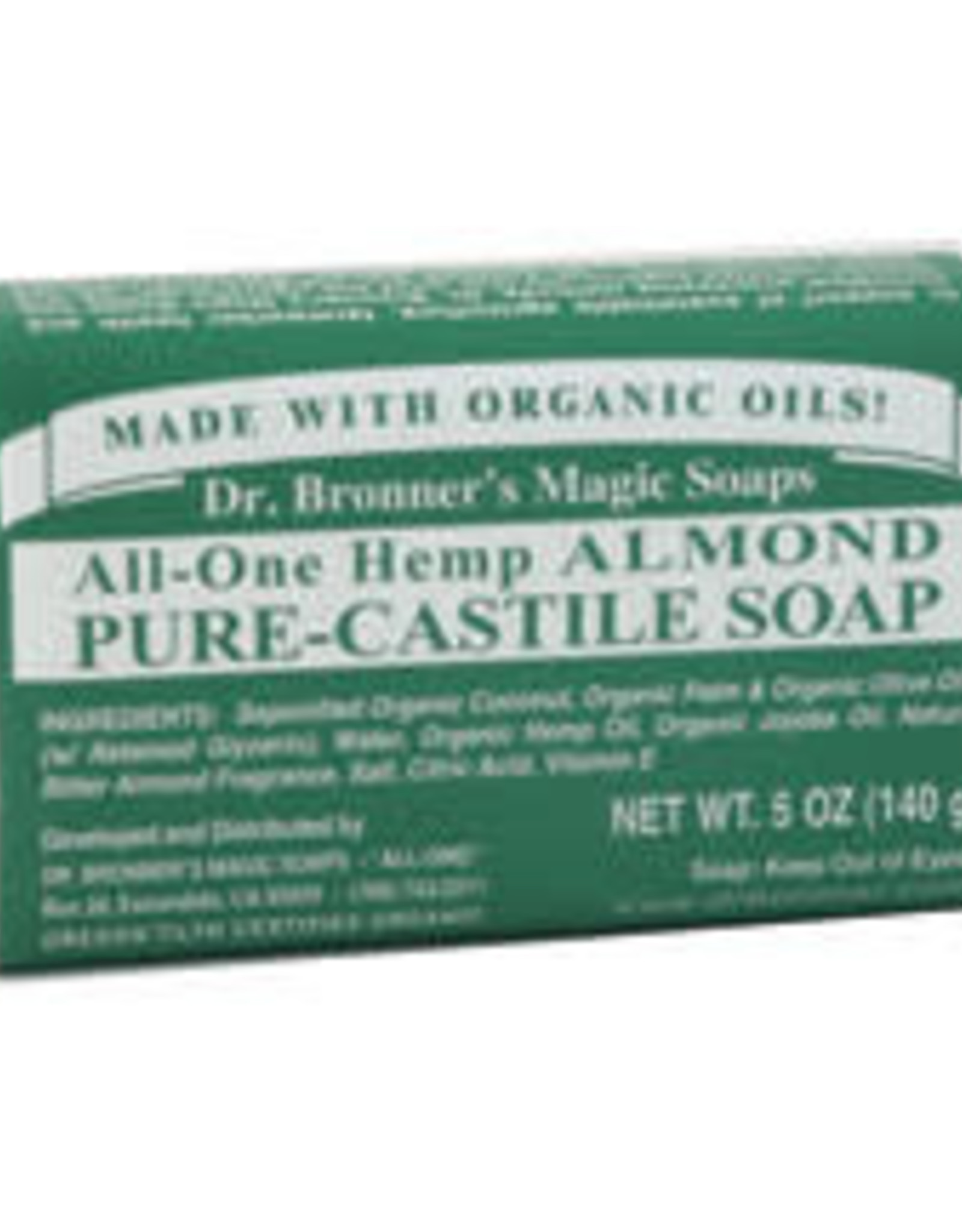 Dr. Bronner's Organic Bar Soap Almond