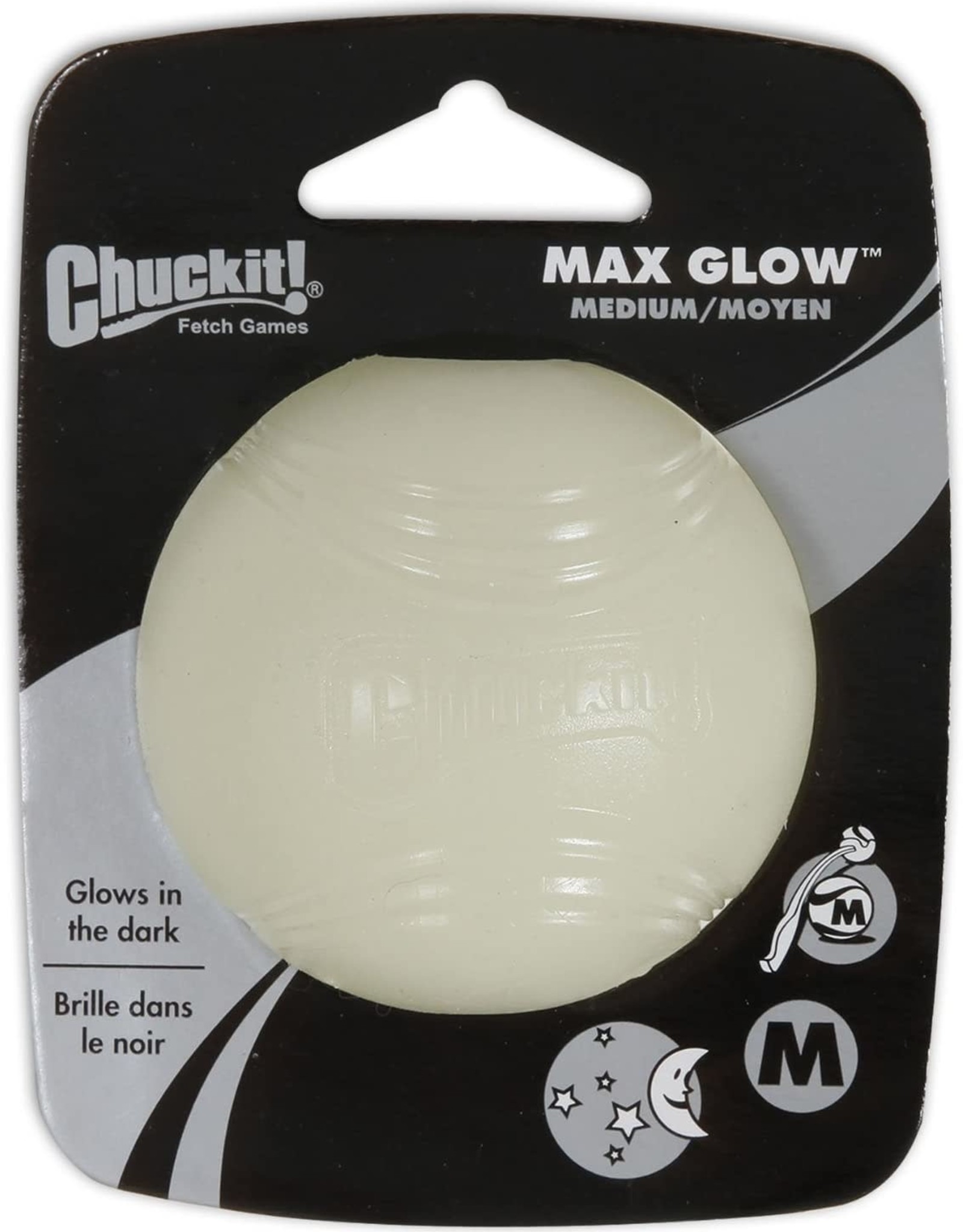 Chuckit! MAX GLOW BALL 1-PK MEDIUM 32313 CAN