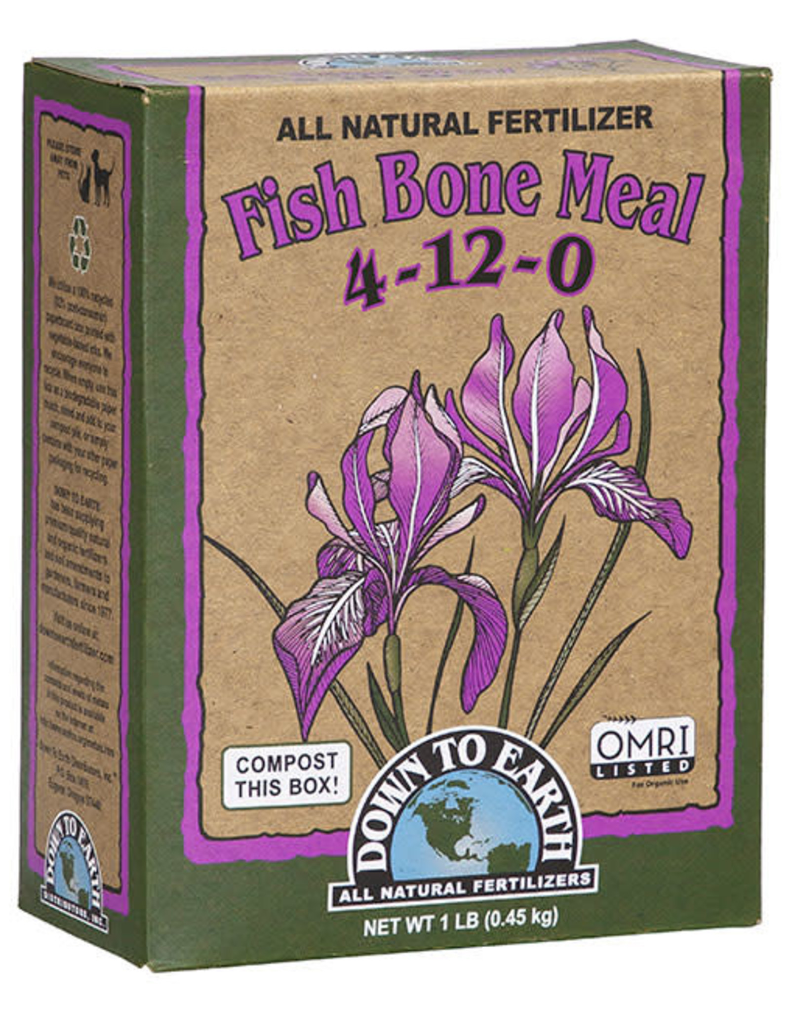 Down To Earth DTE Fish Bone Meal 4-12-0 Mini  - 1 lb