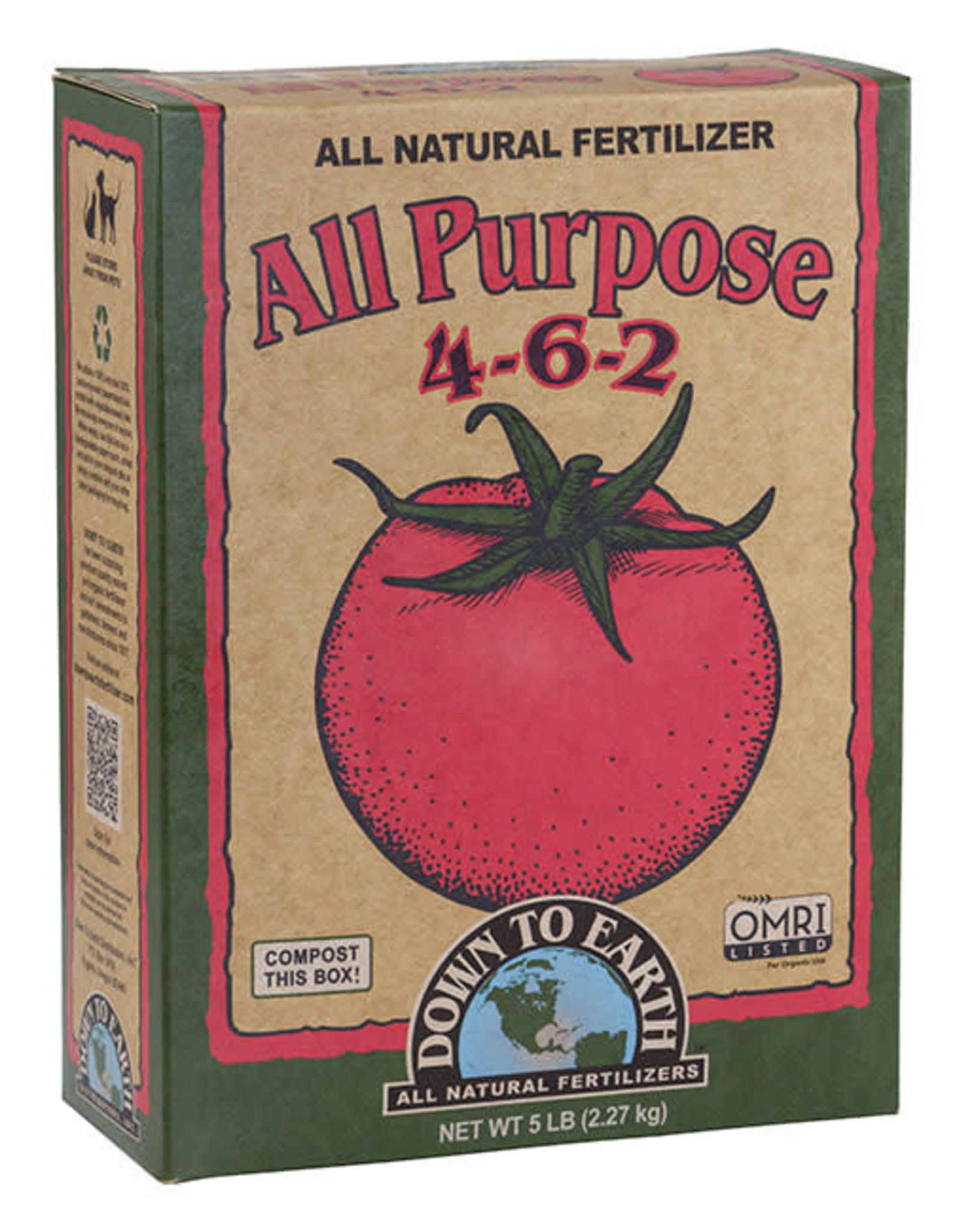 Down To Earth DTE All Purpose Mix 4-6-2,   5lb