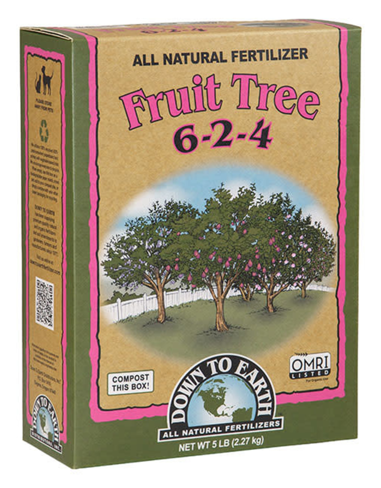 Down To Earth DTE Fruit Tree 6-2-4  -   5 lb