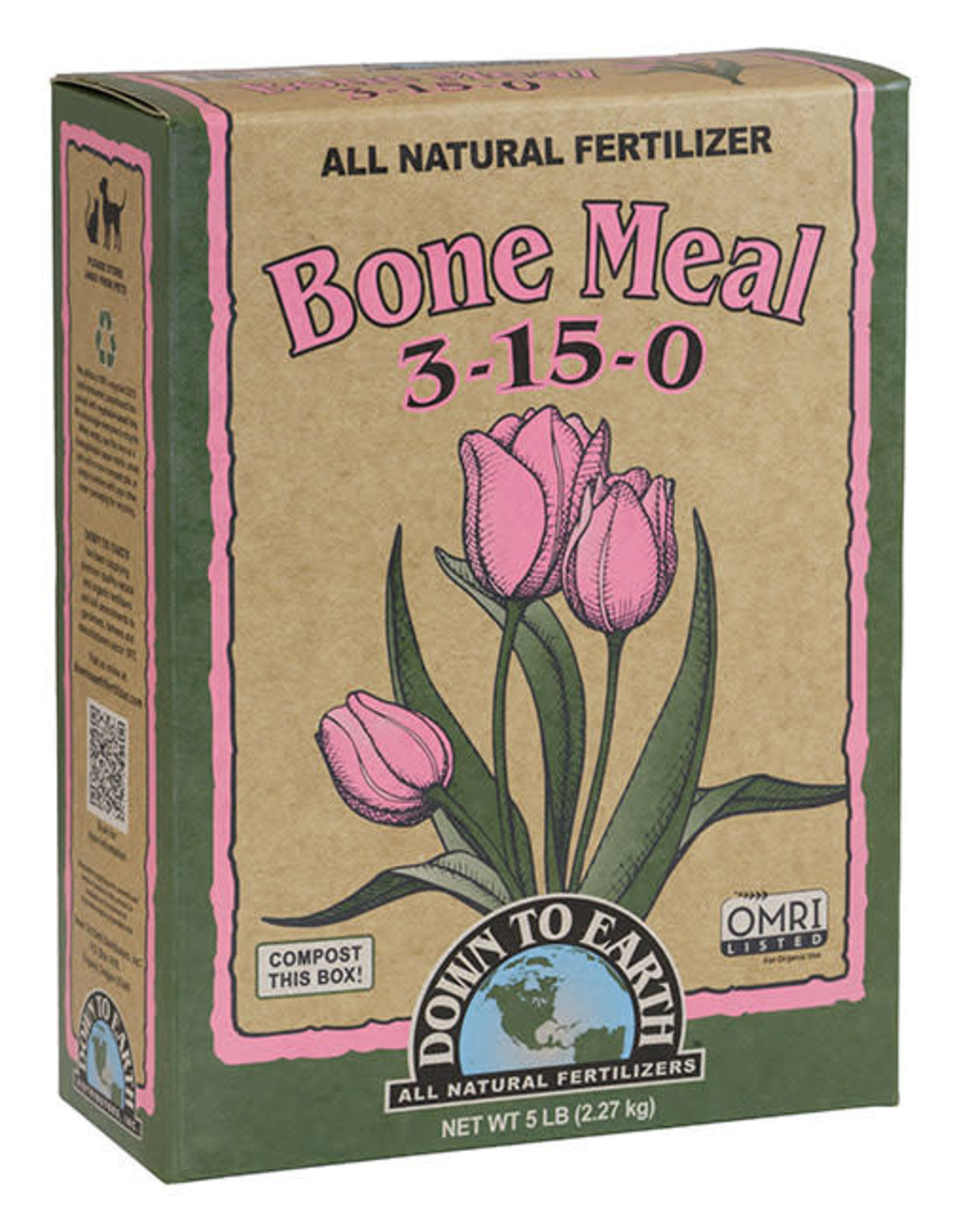 Down To Earth DTE Bone Meal 3-15-0 - 5 lb