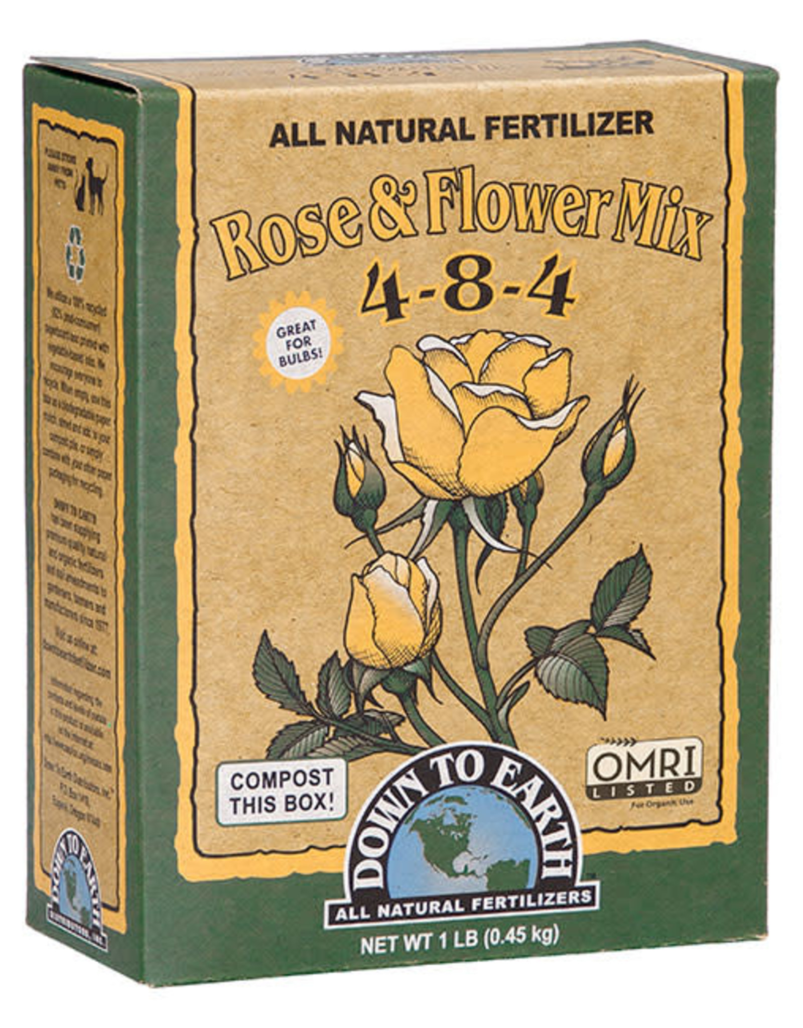 Down To Earth DTE Rose & Flower Mix 4-8-4  Mini 1#