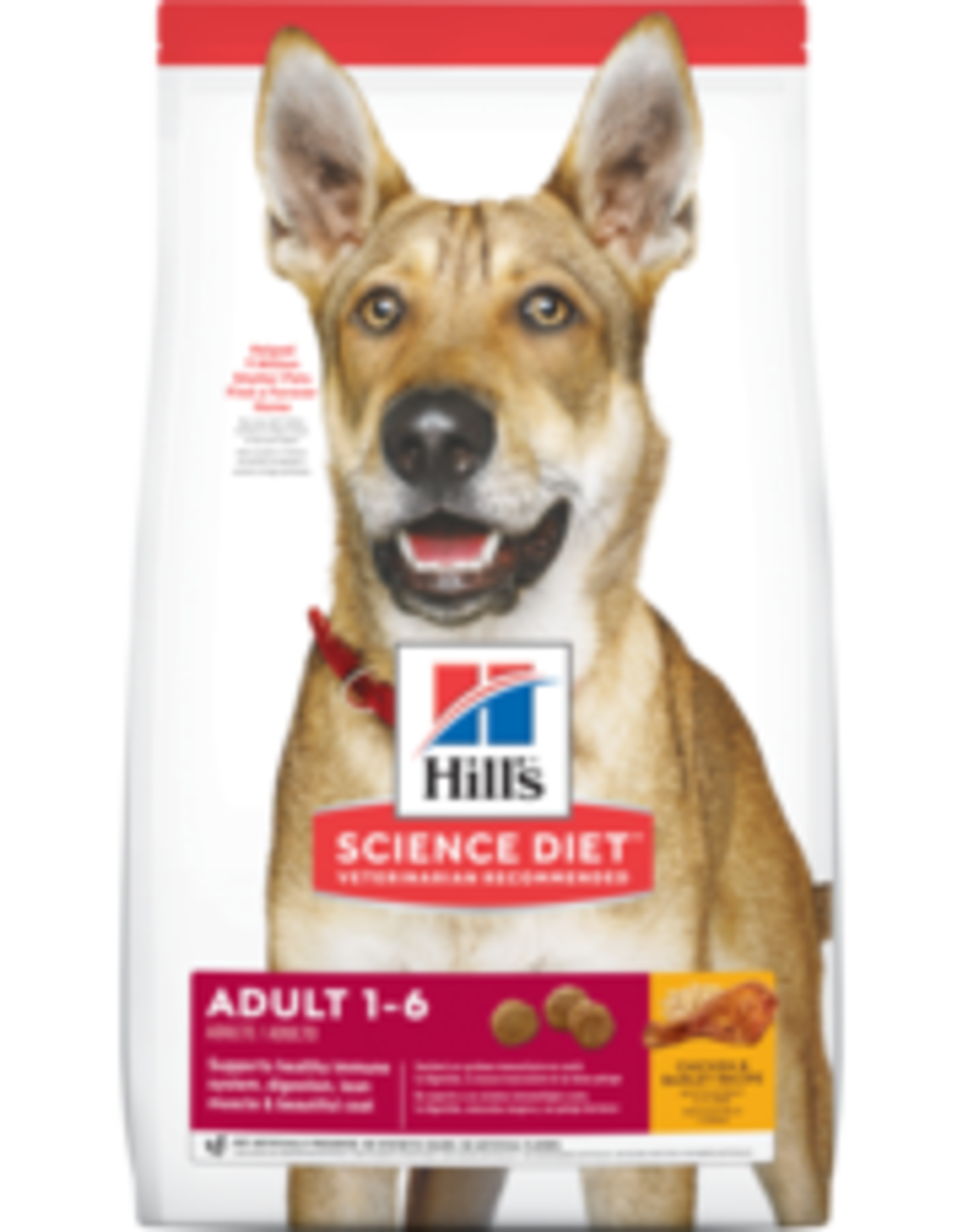 Hill's Science Diet Hill's SD Canine ADULT 1-6, Chicken and Rice 35 lb.