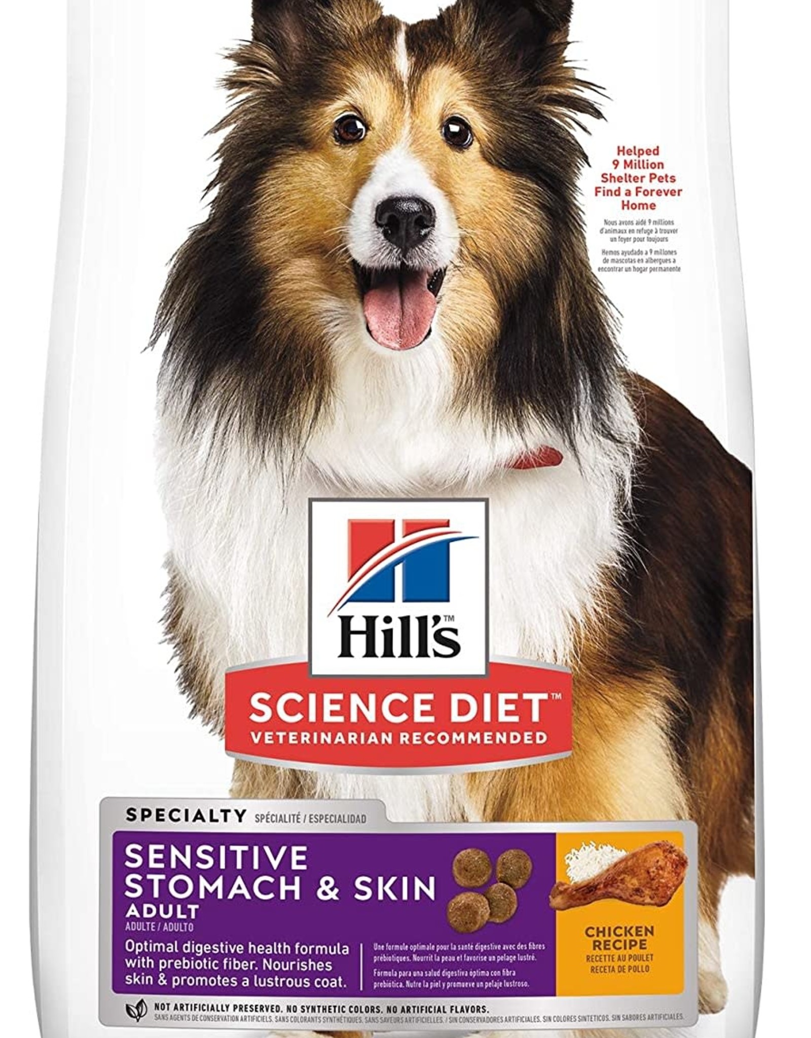 Hill's Science Diet Hill's SD Canine ADULT SENSITIVE STOMACH  15.5 lb.