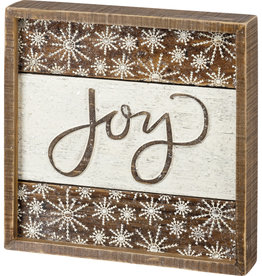 Inset Slat Box Sign - Joy