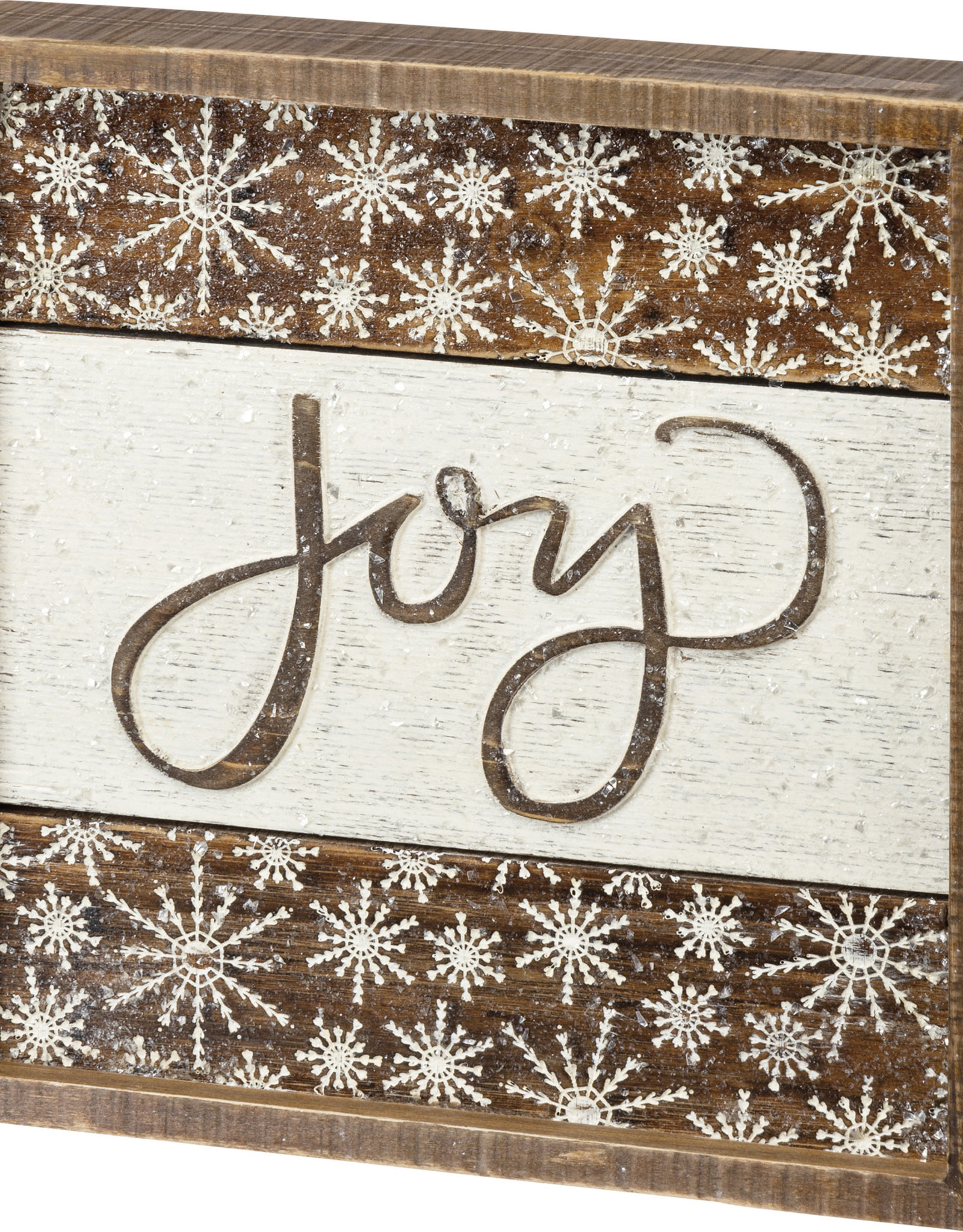 Inset Slat Box Sign - Joy