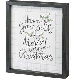 Inset Box Sign - Have Yourself A Merry Christmas