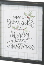 Inset Box Sign - Have Yourself A Merry Christmas