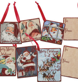 Gift Tag  - Retro Santa