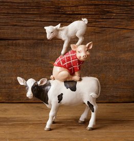 Cow, Pig, and Sheep Figurine