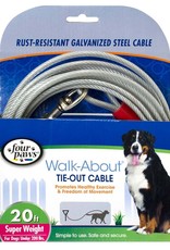 FOUR PAWS PET PRODUCTS FOU Dog Super Tie Out Cable, 20 Foot