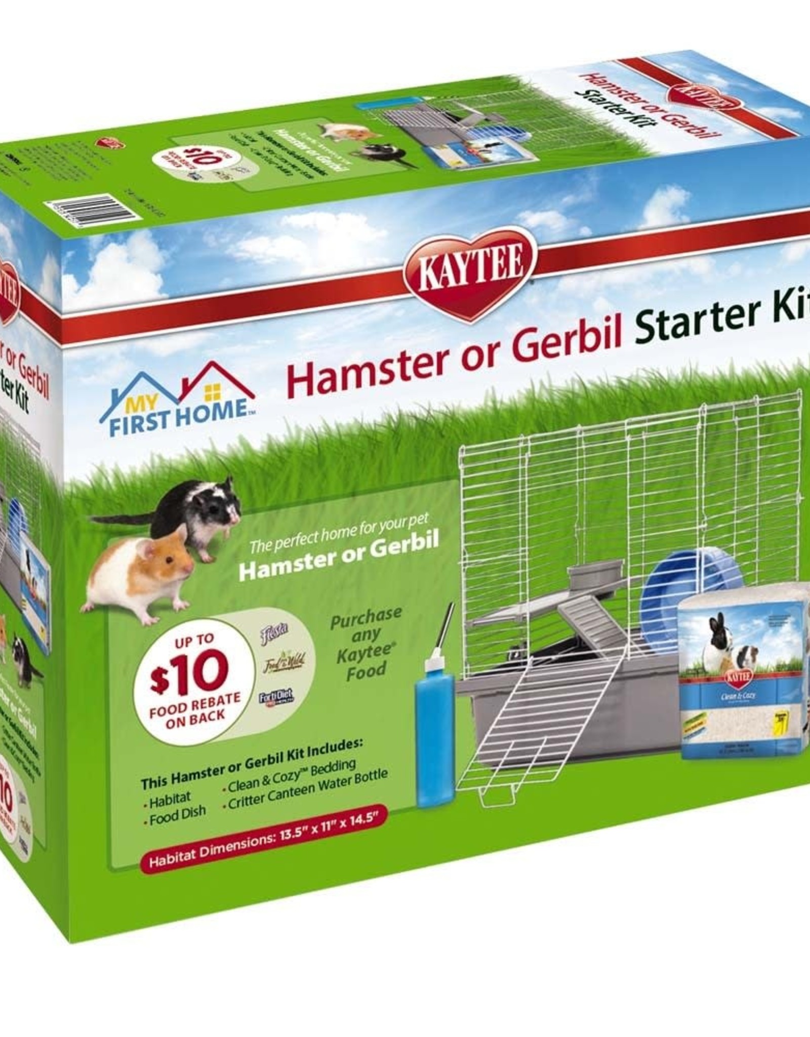 KAYTEE PRODUCTS Kaytee My First Home Hamster or Gerbil Starter Kit 13.5 X 11 X 14.5