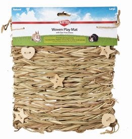 KAYTEE PRODUCTS Kaytee Natural Woven Play Mat with Dye-Free Chews Large
