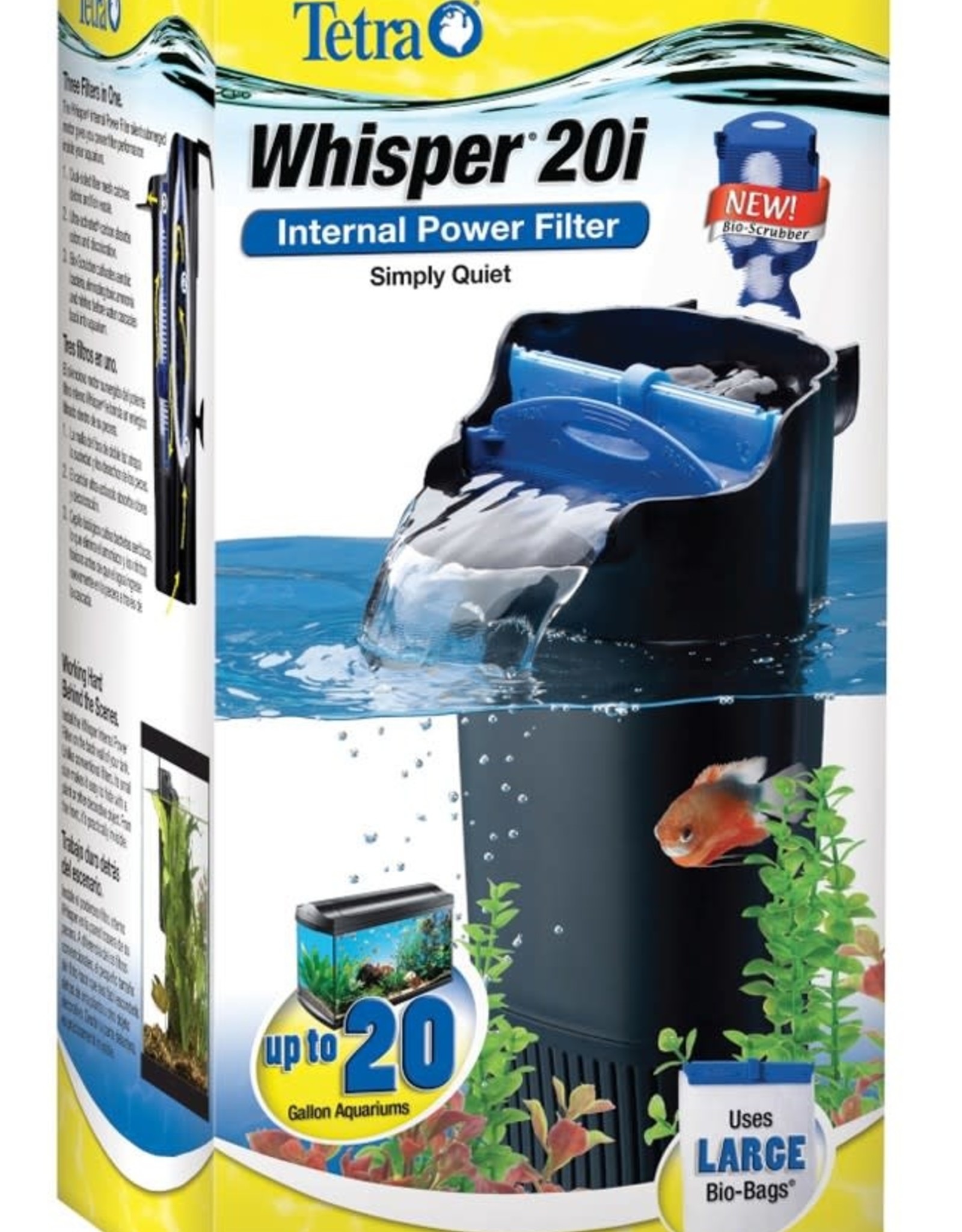SPECTRUM BRANDS - TETRA Tetra Whisper 20i Internal Power Filter with Bio-Scrubber