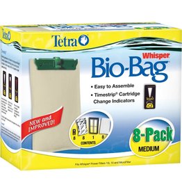 SPECTRUM BRANDS Tetra Whisper Bio-Bag Cartridge Unassembled Medium 8pk
