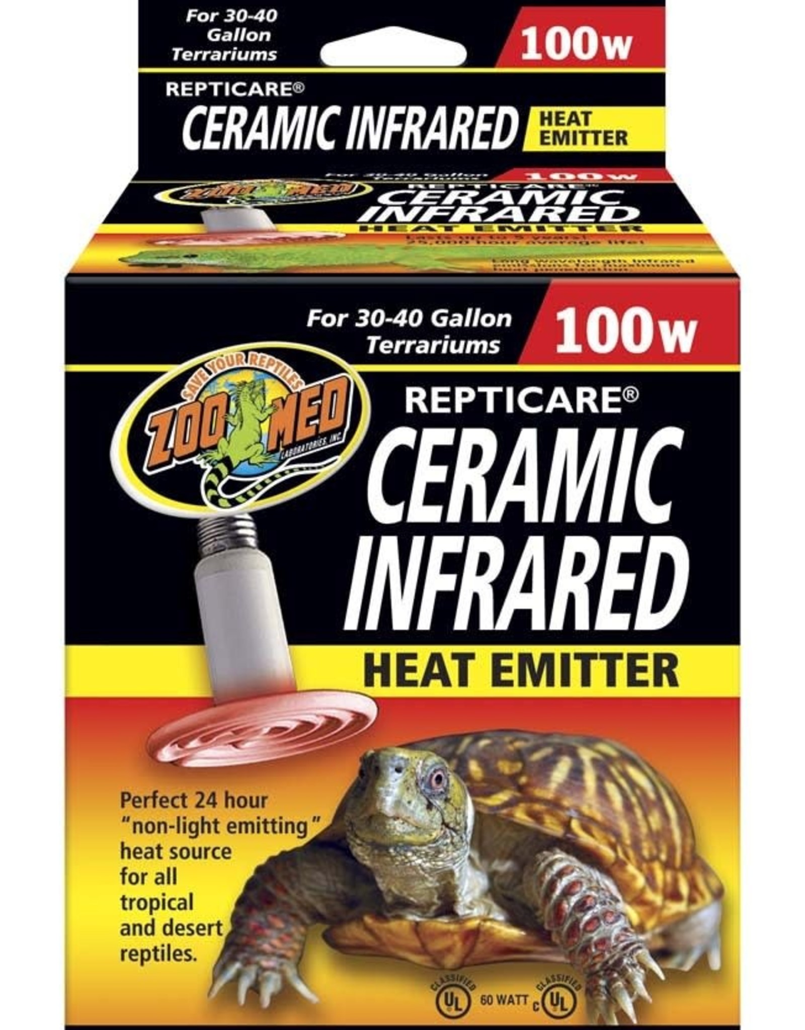 ZOO MED LABORATORIES Zoo Med Ceramic Heat Emitter 30-40gal 100 watt