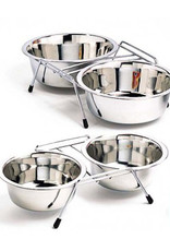 ETHICAL PRODUCTS Spot Diner Time Stainless Double Diner Dog Bowl Silver 1ea/1 pt