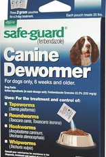 MERCK SAFEGUARD Canine Dewormer Dogs 2gm 20lb 8 dose